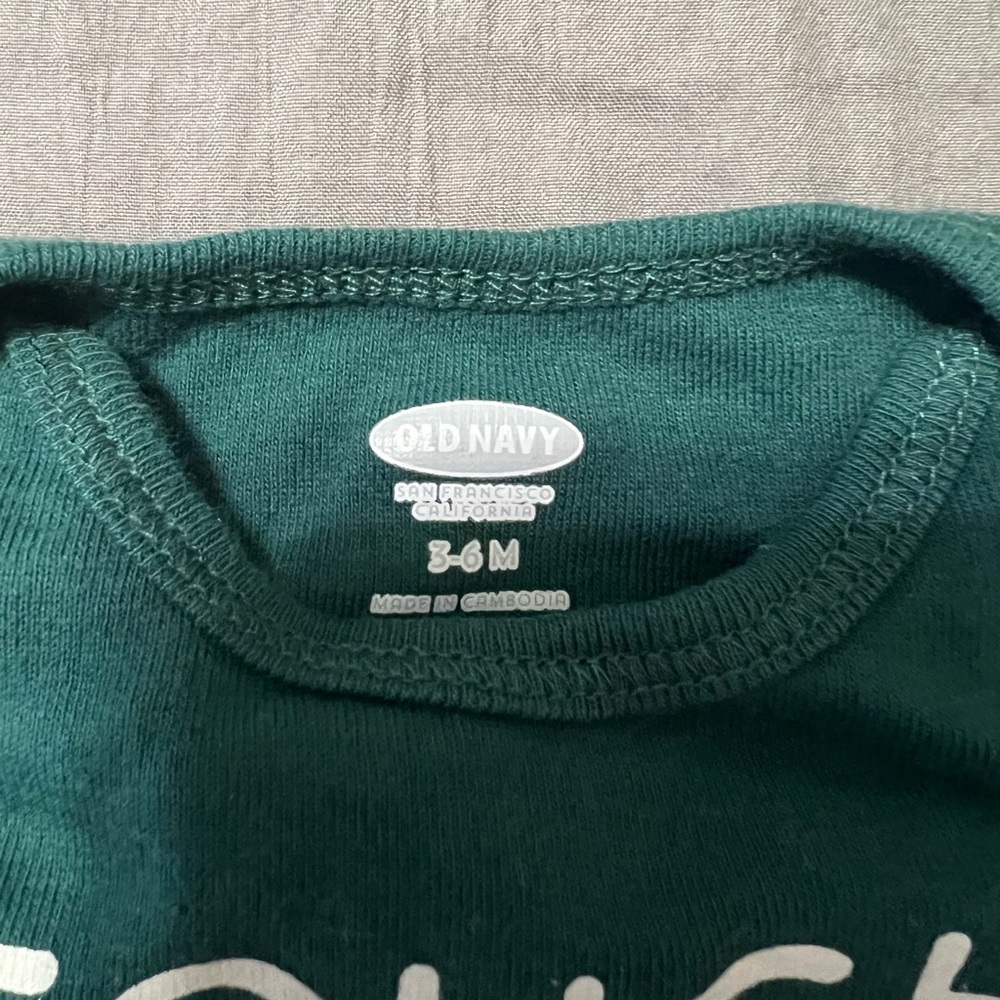Baby Boy Green Bodysuit - Picture 2 of 3